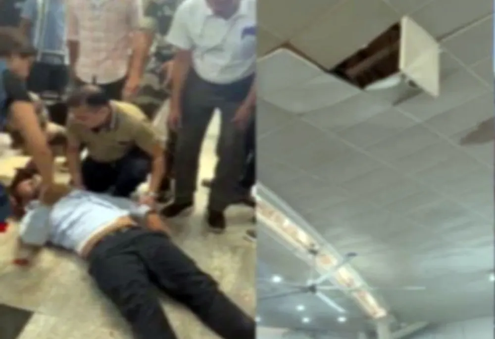 रायपुर के माना एयरपाेर्ट में बड़ा हादसा : 30 फीट ऊंचाई से गिरकर इलेक्ट्रीशियन की मौत