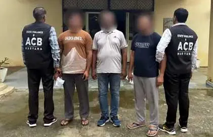 फरीदाबाद में एंटी करप्शन ब्यूरो ने रिश्वत लेते तीन पुलिसकर्मी पकड़े