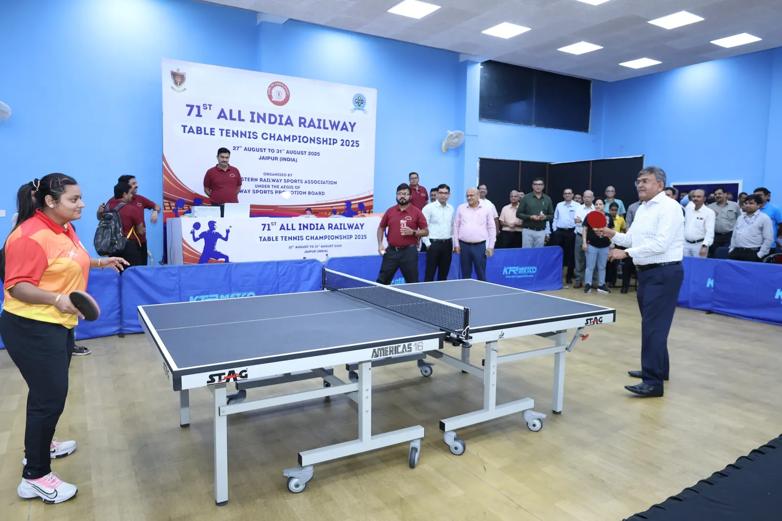 71वीं अखिल भारतीय रेलवे टेबल टेनिस चौम्पियनशिप का आयोजन 27 से 31 अगस्त तक जयपुर में