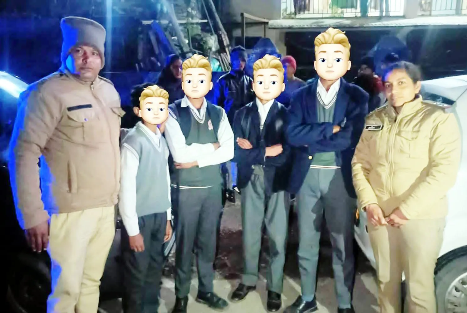 स्कूल से घर लौटते गायब 4 बच्चे सकुशल बरामद