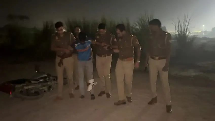 चौबेपुर में पुलिस और बदमाश के बीच मुठभेड़,पुलिस ने बदमाश को दबोचा