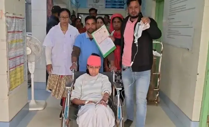 सड़क हादसे में माध्यमिक परीक्षार्थी घायल