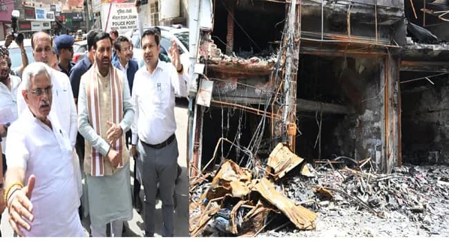 रोहतक अग्निकांड में मृतकों के परिजनों को दस-दस देगी हरियाणा सरकार