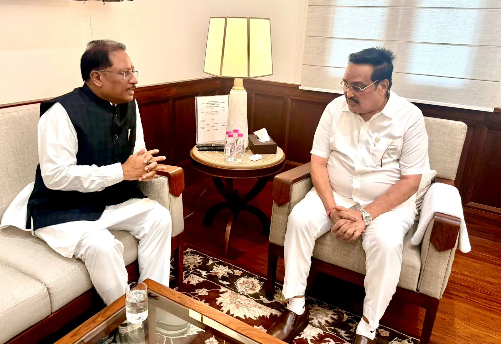 मुख्यमंत्री विष्णुदेव साय ने केंद्रीय जलशक्ति मंत्री से की मुलाकात, बोधघाट परियोजना पर हुई चर्चा