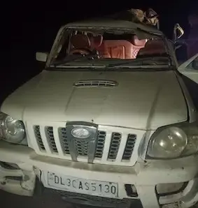मनातू के उरुर जंगल में बाराती स्कार्पियो दुर्घटनाग्रस्त, चार की मौत