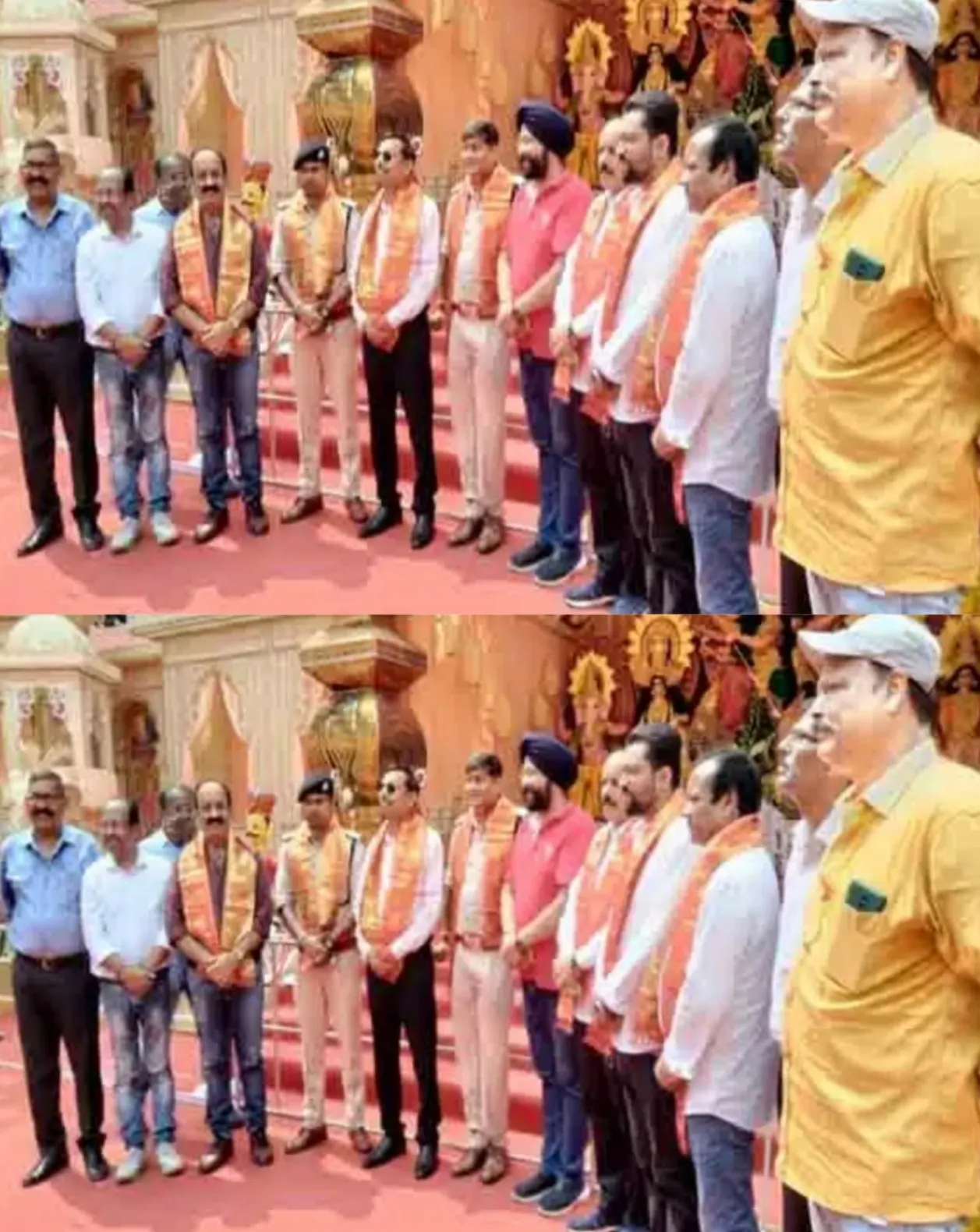 आयुक्त और डीआईजी ने दुर्गा पूजा पंडालों का किया निरीक्षण