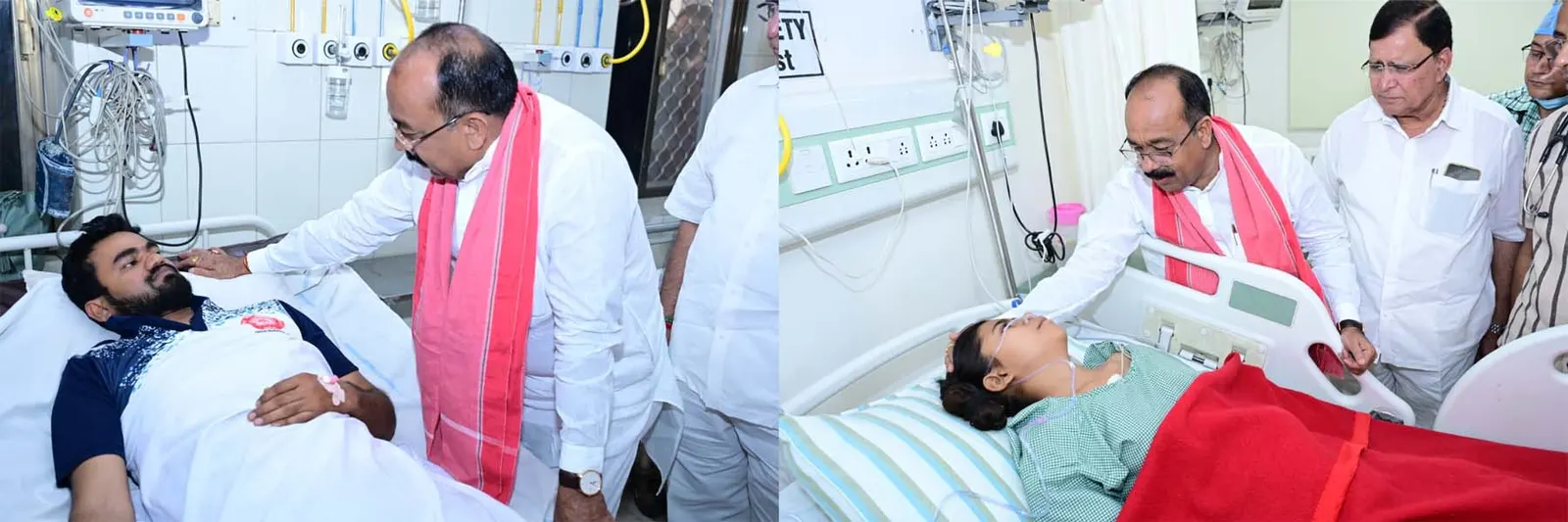उप मुख्यमंत्री साव रेल हादसे में घायलाें से अस्पताल पहुंचकर जानी स्थिति, डॉक्टरों को बेहतर इलाज के दिए निर्देश