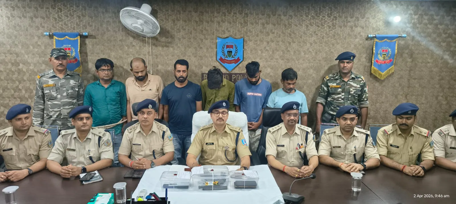 अमन साहू गिरोह के सात अपराधी गिरफ्तार