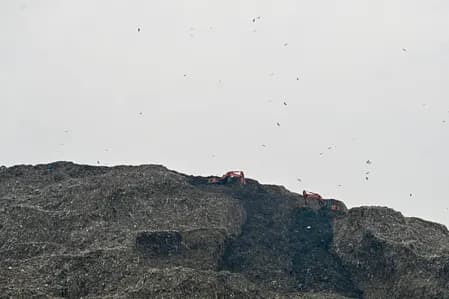 गिनी की राजधानी कोनाक्री में ढहा कचरे का पहाड़, 30 लोगों की मौत