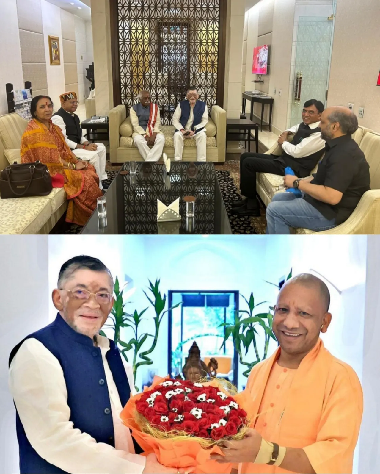 राज्यपाल ने हरियाणा- हिमाचल के राज्यपाल, केंद्रीय मंत्री और यूपी के मुख्यमंत्री से की मुलाकात