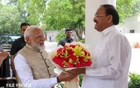 प्रधानमंत्री मोदी ने पूर्व उपराष्ट्रपति वेंकैया नायडू को 75 वें जन्मदिन पर दी बधाई, वेबसाइट पर लिखा लेख