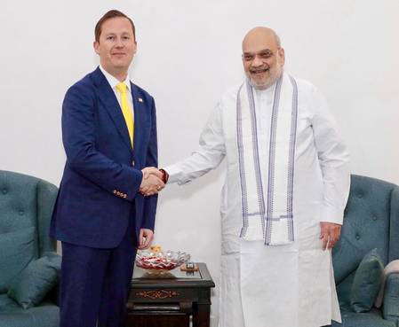अमेरिकी राजदूत गोर ने अमित शाह से की मुलाकात, कई मुद्दों पर चर्चा