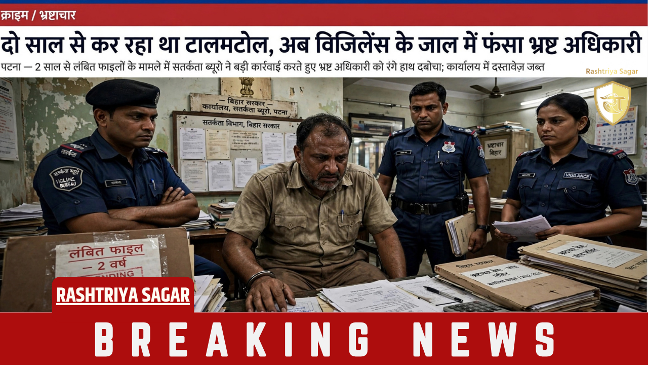 निगरानी ब्यूरो की बड़ी कार्रवाई: नालंदा में 28 हजार रुपये घूस लेते सहकारिता प्रसार पदाधिकारी रंगेहाथ गिरफ्तार