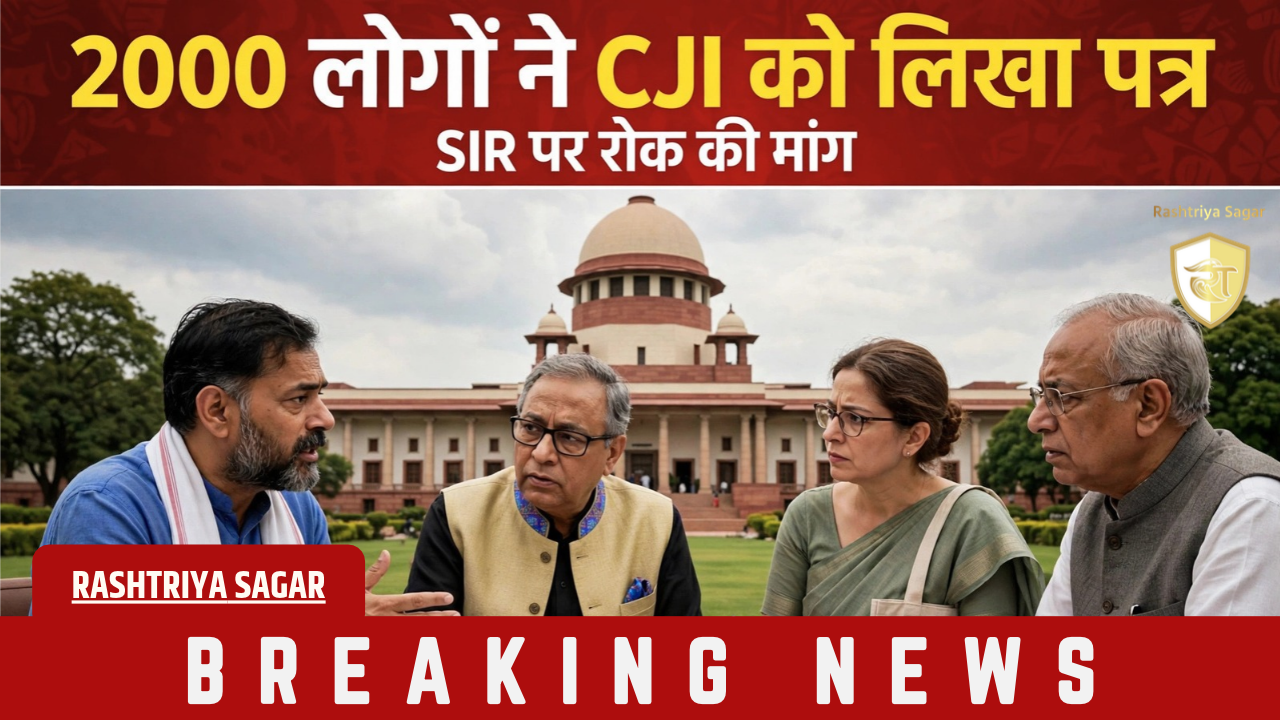 CJI को 2000 लोगों की चिट्ठी! SIR पर रोक लगाओ, चुनाव आयोग की जांच कराओ - योगेंद्र यादव की बड़ी मांग