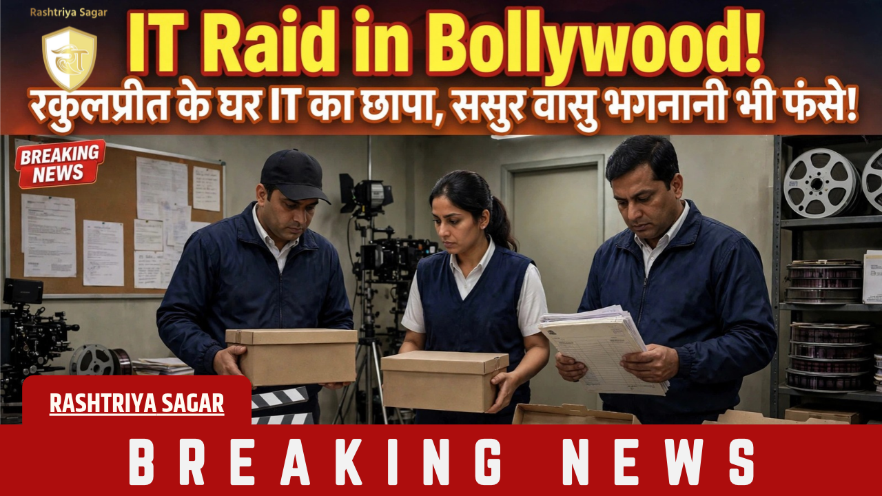 Big Breaking: Bollywood में IT का बड़ा एक्शन! रकुलप्रीत, वासु भगनानी और पैनोरमा स्टूडियोज के 12 ठिकानों पर छापा