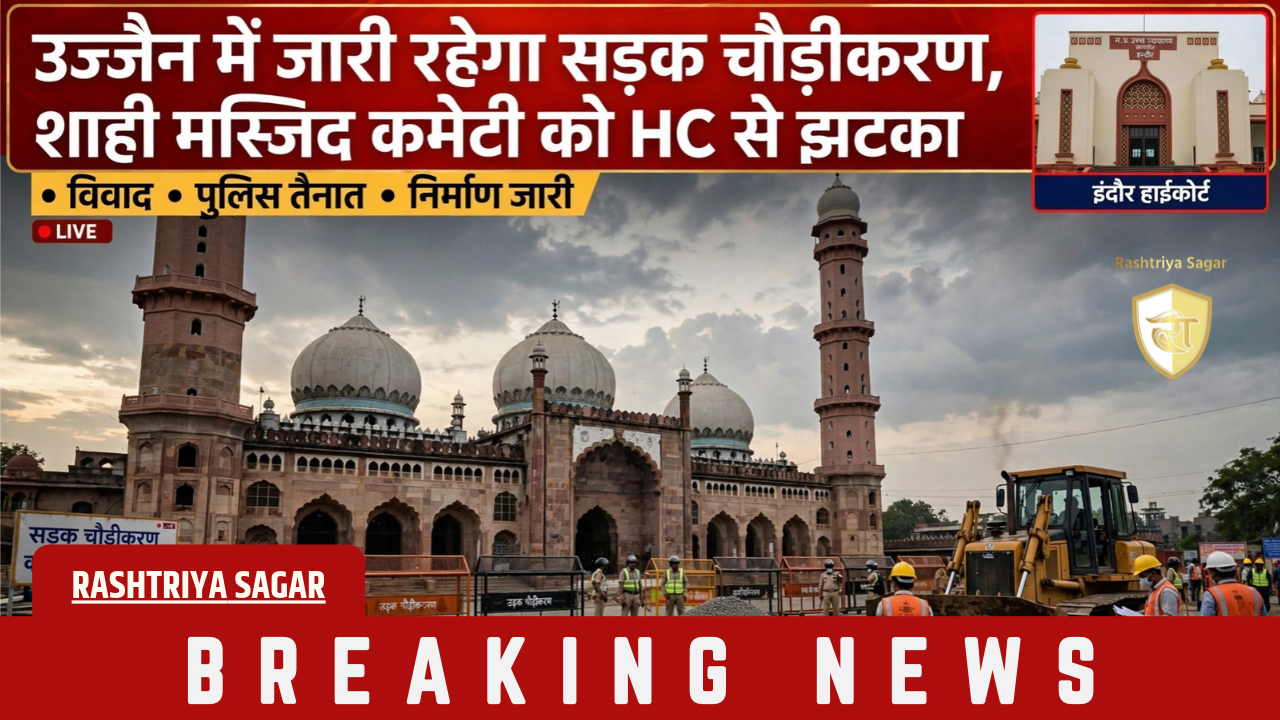 Ujjain Shahi Masjid Case: इंदौर हाईकोर्ट से मस्जिद कमेटी को बड़ा झटका, सड़क चौड़ीकरण का रास्ता साफ, 2000 पुलिस तैनात