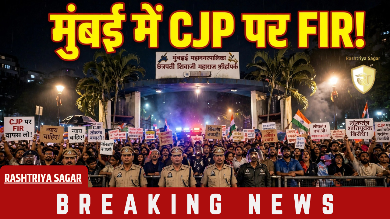 मुंबई में CJP का प्रदर्शन पड़ा भारी! जेल भरो आंदोलन पर FIR, आयोजकों में हड़कंप