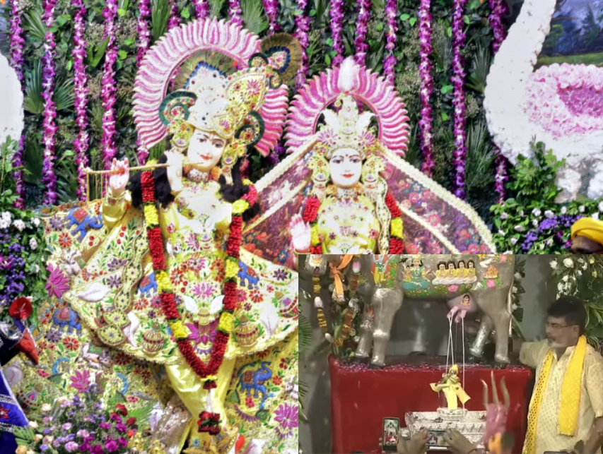 आधी रात जन्मे नंदलाल, जयकारों से गूंज उठी कृष्ण जन्मभूमि