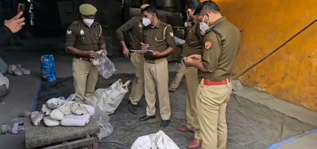 गौतमबुद्धनगर पुलिस ने 4 करोड़ से अधिक कीमत के 846.30 किलो नशीले पदार्थों को नष्ट किया