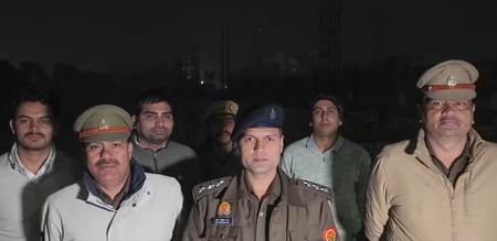 गाजियाबाद में पुलिस से मुठभेड़ में  25-25 हजार के दो इनामी बदमाश गिरफ्तार