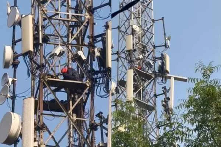 झारखंड में रुक नहीं रहा आशिकों का 'ड्रामा', अब गिरिडीह में प्रेमिका से शादी की जिद पर मोबाइल टावर पर चढ़ा युवक