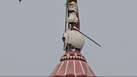 बिहार : दरभंगा के ऐतिहासिक जलेश्वरनाथ महादेव मंदिर पर गिरी आकाशीय बिजली, शिखर क्षतिग्रस्त