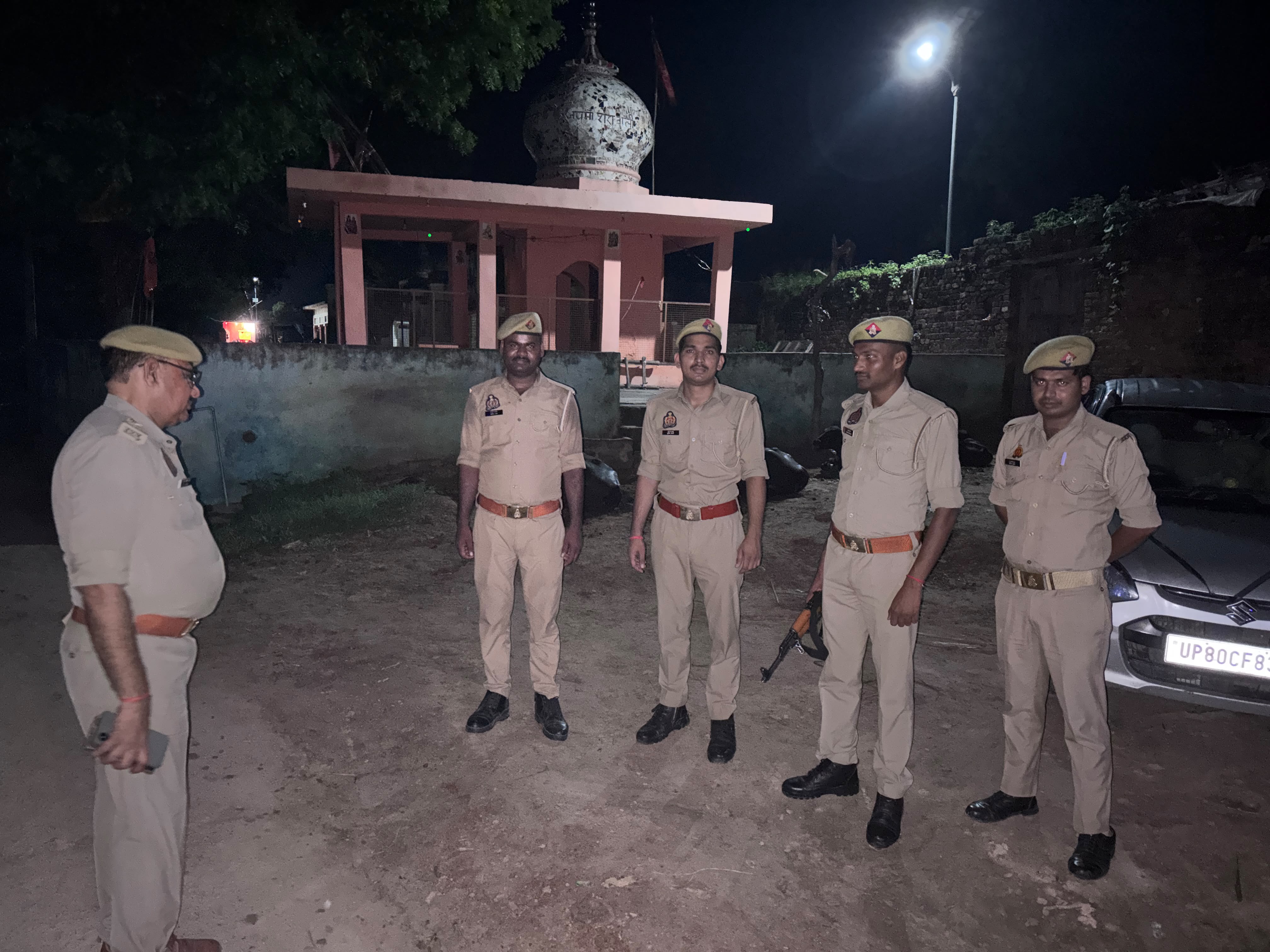 जुलूस विवाद के बाद असेवा गांव में तनाव बरकरार, चौथे दिन भी पुलिस तैनात