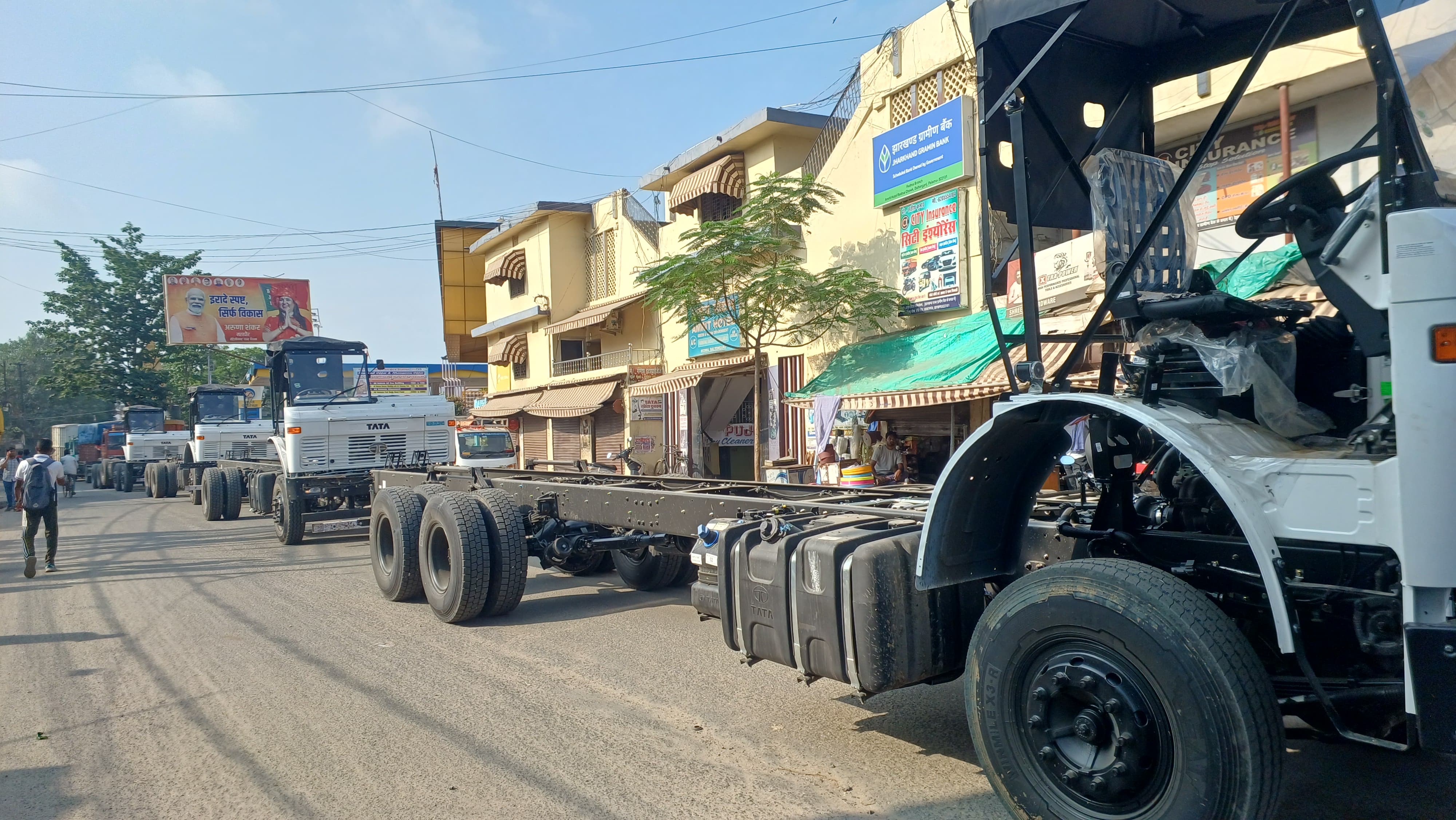 झारखंड बंद के दौरान पलामू में प्रदर्शन, रेडमा चौक पर तीन घंटे तक लगा जाम