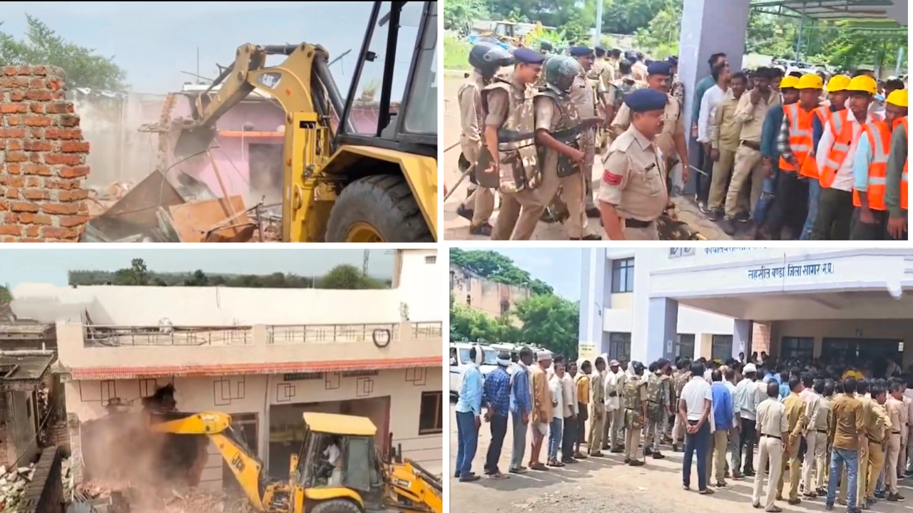 जहरीली शराबकांड के आरोपियों पर चला बुलडोजर, चंदू राजपूत समेत पांच मकान जमींदोज