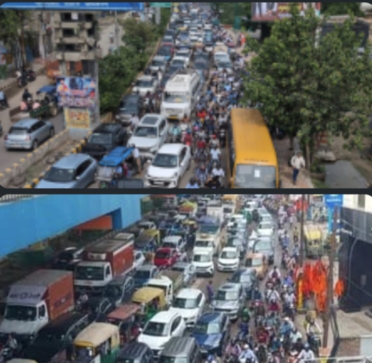 कांवड़ यात्रा के चलते गाजियाबाद में ट्रैफिक जाम, डायवर्जन से लोग परेशान