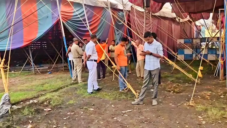 सर्कस तंबू में कर्मी का शव मिलने से हड़कंप, जांच में जुटी पुलिस