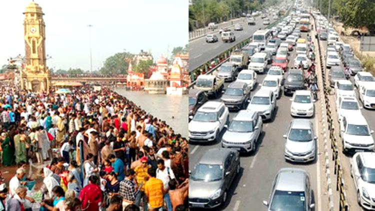 ज्येष्ठ पूर्णिमा पर हरिद्वार में उमड़ा आस्था का महासागर