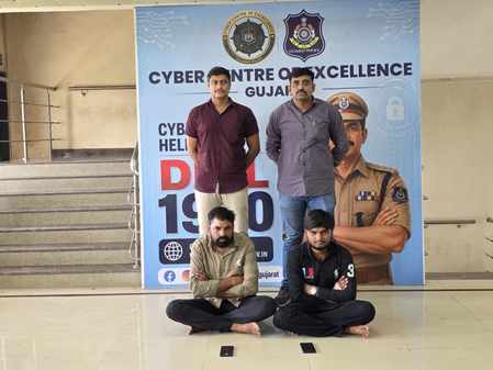 साइबर गिरोह को बैंक खाते देने वाले दो आरोपी पुलिस के हत्थे चढ़े