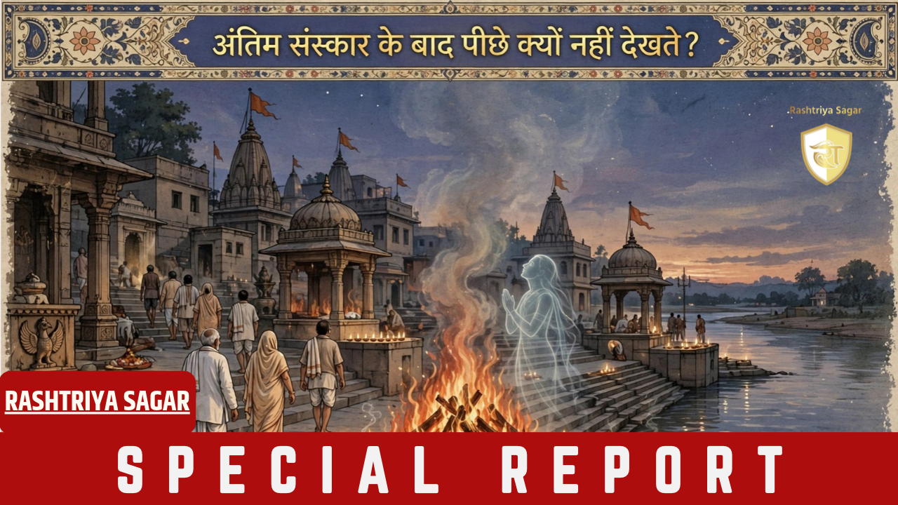 श्मशान घाट से लौटते वक्त पीछे क्यों नहीं देखना चाहिए? गरुड़ पुराण में छुपा है खौफनाक रहस्य!