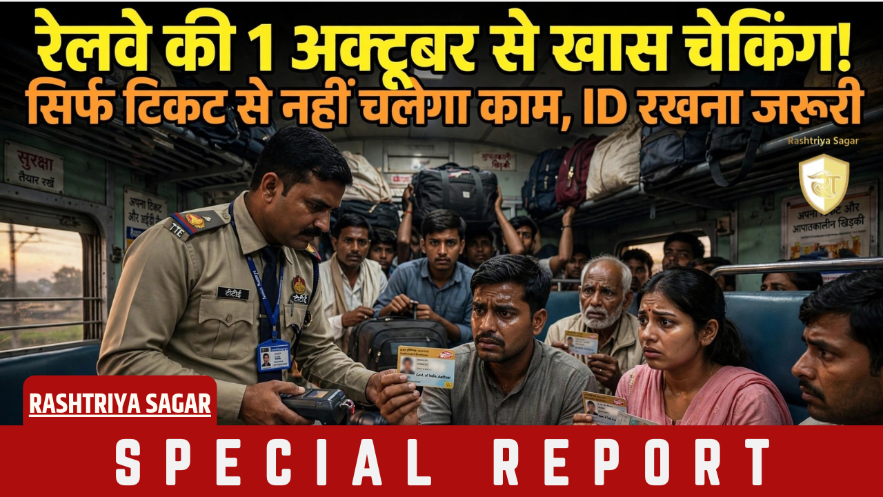 1 अक्टूबर से नया नियम: Railway का स्पेशल चेकिंग अभियान, TTE मांगेगा ये 10 ID, नहीं तो लगेगा 250 रु जुर्माना